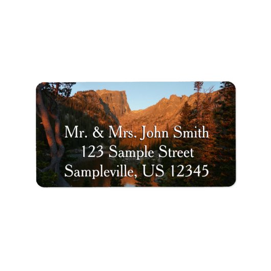 Sunrise at Dream Lake II ラベル (正面)