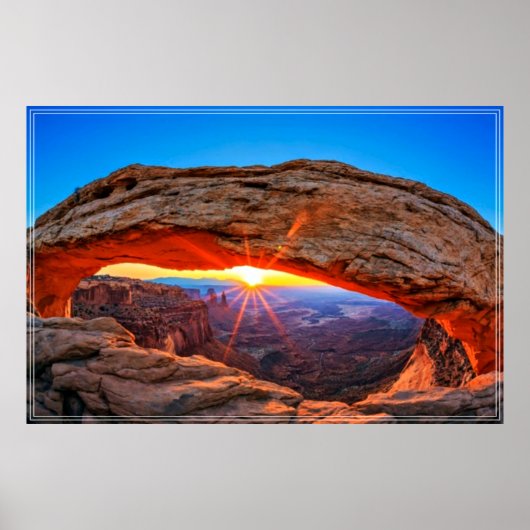 Sunrise at Mesa Arch Poster ポスター (正面)