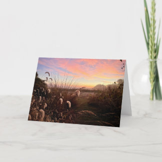 Sunrise at Midewin National Tallgrass Prairie カード