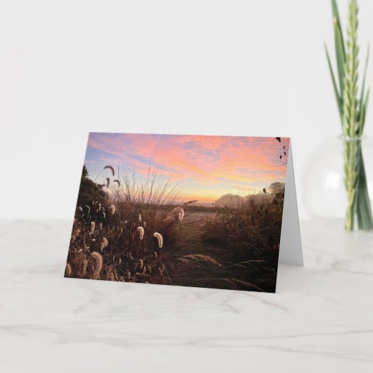 Sunrise at Midewin National Tallgrass Prairie カード (正面)