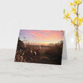 Sunrise at Midewin National Tallgrass Prairie カード (黄色い花)