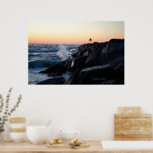 Sunrise at the Jetty – バージニアビーチ2024年7月2日 ポスター (キッチン)