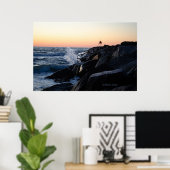 Sunrise at the Jetty – バージニアビーチ2024年7月2日 ポスター (ホームオフィス)