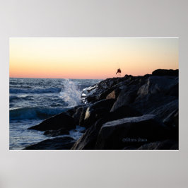 Sunrise at the Jetty – バージニアビーチ2024年7月2日 ポスター