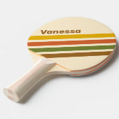 Sunrise Clover Angled Striping with Name 卓球ラケット (正面アングル)