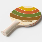 Sunrise Clover Circle Stripe with Name 卓球ラケット (正面アングル)