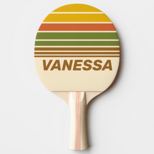 Sunrise Clover Horizon Striping with Name 卓球ラケット (正面)