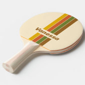 Sunrise Clover Pin Striped with Name 卓球ラケット (正面アングル)