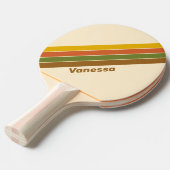Sunrise Clover Striped with Name Ping Pong Paddle 卓球ラケット (正面アングル)