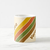 Sunrise Clover Stripes with Name コーヒーマグカップ (中央)