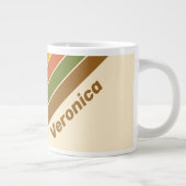 Sunrise Clover Stripes with Name ジャンボコーヒーマグカップ (右)