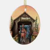 Sunrise Covered Bridge セラミックオーナメント (右)