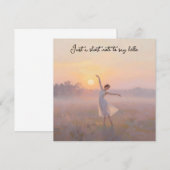 Sunrise Dancer To Say Hello ノートカード (正面/裏面)