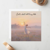 Sunrise Dancer To Say Hello ノートカード (正面/裏面インサイチュ)