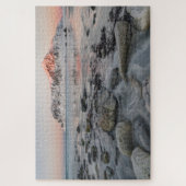 Sunrise Flakstad and Skagsanden Beach ジグソーパズル (縦)