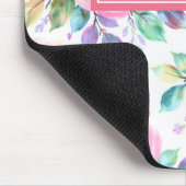 Sunrise Floral Boho Custom Name Design             マウスパッド (コーナー)