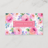 Sunrise Floral Boho Custom Name Design             名刺 (正面)