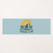 Sunrise Flow Paddleboard Yogi | Coastal Beach Blue ヨガマット (正面(横))