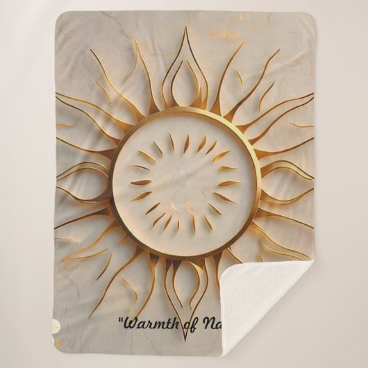 "Sunrise Glory" シェルパブランケット (正面)