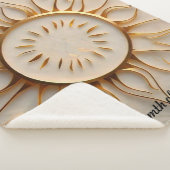 "Sunrise Glory" シェルパブランケット (3/4)