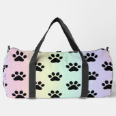 Sunrise Gradient Paw Print Pet Bag ダッフルバッグ (正面)