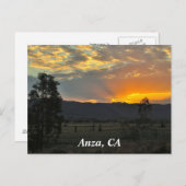 Sunrise In Anza, CAポストカード ポストカード (正面/裏面)
