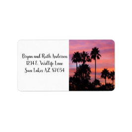 Sunrise in Gilbert, AZ ラベル