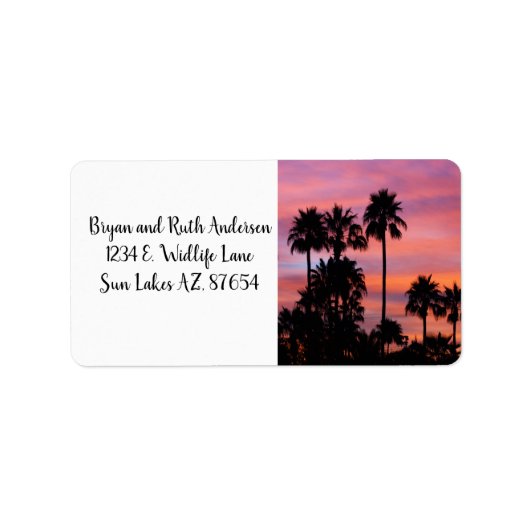 Sunrise in Gilbert, AZ ラベル (正面)