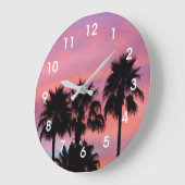 Sunrise in Gilbert, AZ ラージ壁時計 (傾斜)