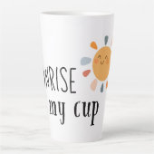Sunrise in My Cup–Warm & Uplifting Design Cup カフェラテマグ (正面)