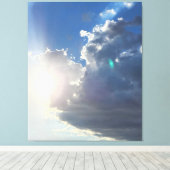 Sunrise in the Clouds写真 キャンバスプリント (インサイチュ (ウッドフロア))