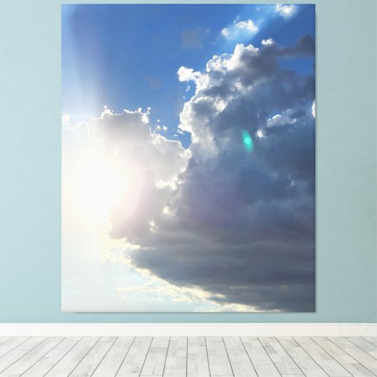 Sunrise in the Clouds写真 キャンバスプリント (インサイチュ (ウッドフロア))