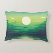 Sunrise in the sea illustration apparel,art,beauti アクセントクッション (裏面)