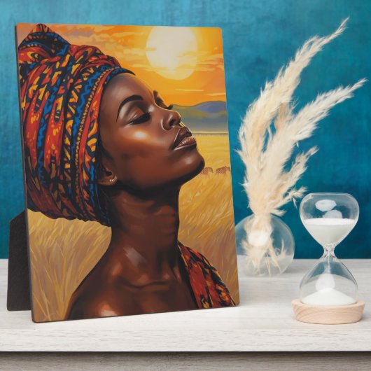 Sunrise in the Serengeti フォトプラーク (側面)