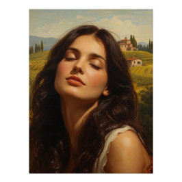 Sunrise in Tuscany ポスター