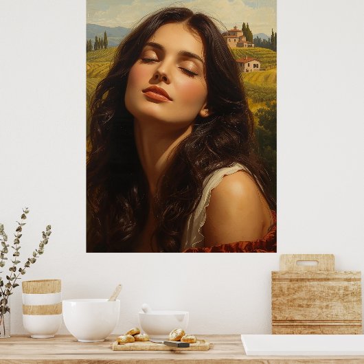 Sunrise in Tuscany ポスター (キッチン)