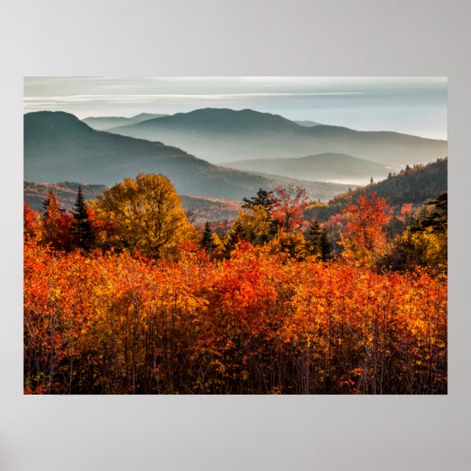 Sunrise Kancamagus Highway Overlook New Hampshire ポスター (正面)
