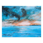 Sunrise Landscape Painting フォトプリント (正面)