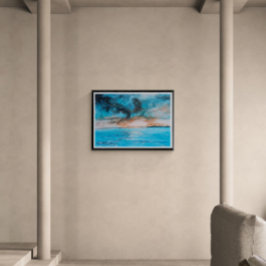 Sunrise Landscape Painting フォトプリント