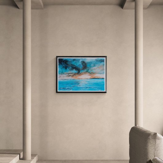 Sunrise Landscape Painting フォトプリント