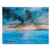 Sunrise Landscape Painting ポスター (正面)