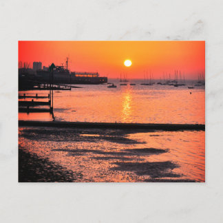 Sunrise, Leigh-on-sea, Essex，イギリス ポストカード