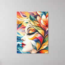 Sunrise Mosaic Female Portrait