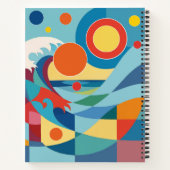 Sunrise Ocean Wave ノートブック (裏面)