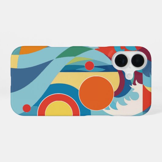 Sunrise Ocean Wave iPhone 16ケース (裏面横)
