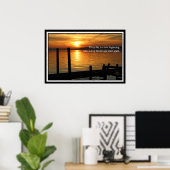 Sunrise on Lake Poster ポスター (ホームオフィス)
