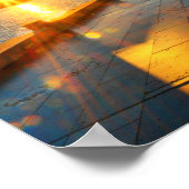 Sunrise on Lake Poster ポスター (角)