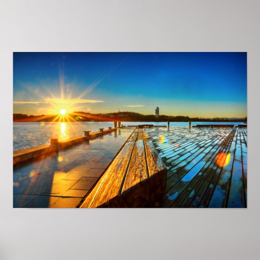 Sunrise on Lake Poster ポスター (正面)