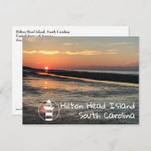 Sunrise on the Beach | Hilton Head Postcard ポストカード (正面/裏面)