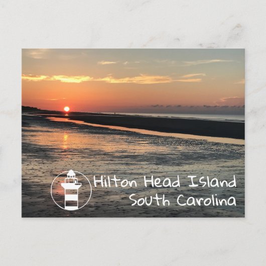 Sunrise on the Beach | Hilton Head Postcard ポストカード (正面)